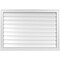 Ekena Millwork Vertical Surface Mount PVC Gable Vent: Functional, w/ 2"W x 2"P Brickmould Sill Frame, 40"W x 28"H GVPVE40X2803SF - alternate 1